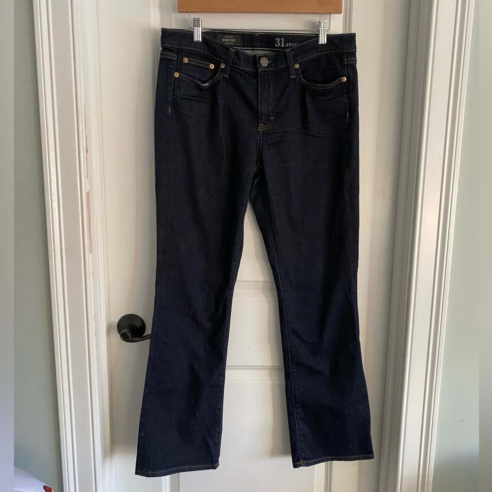 J. Crew Dark Blue Wash Women's Boot Cut Jeans